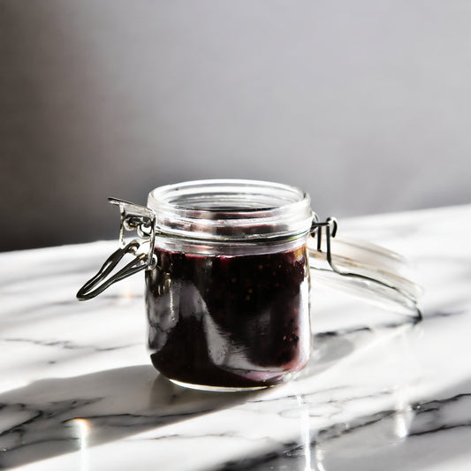 Pomegranate Vinaigrette with Black Sesame Tahini