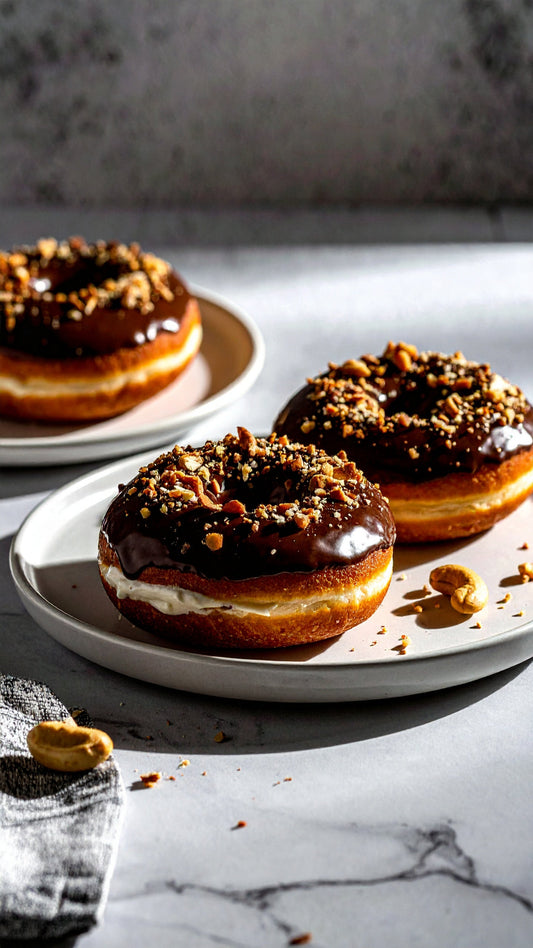 Cashew & Vanilla Butter-Filled Donuts