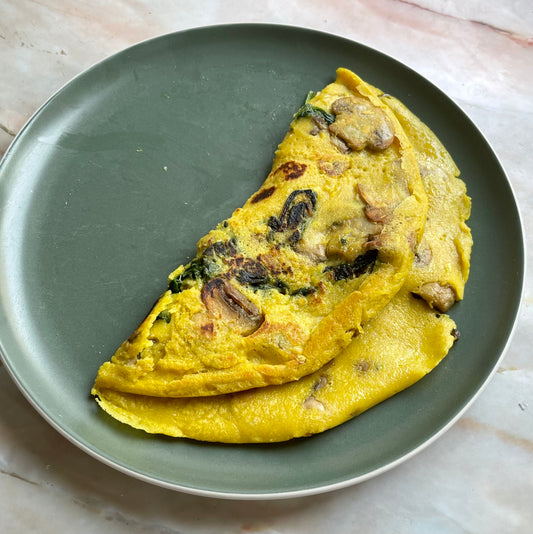 Mushroom & Spinach Nomelette Frittata