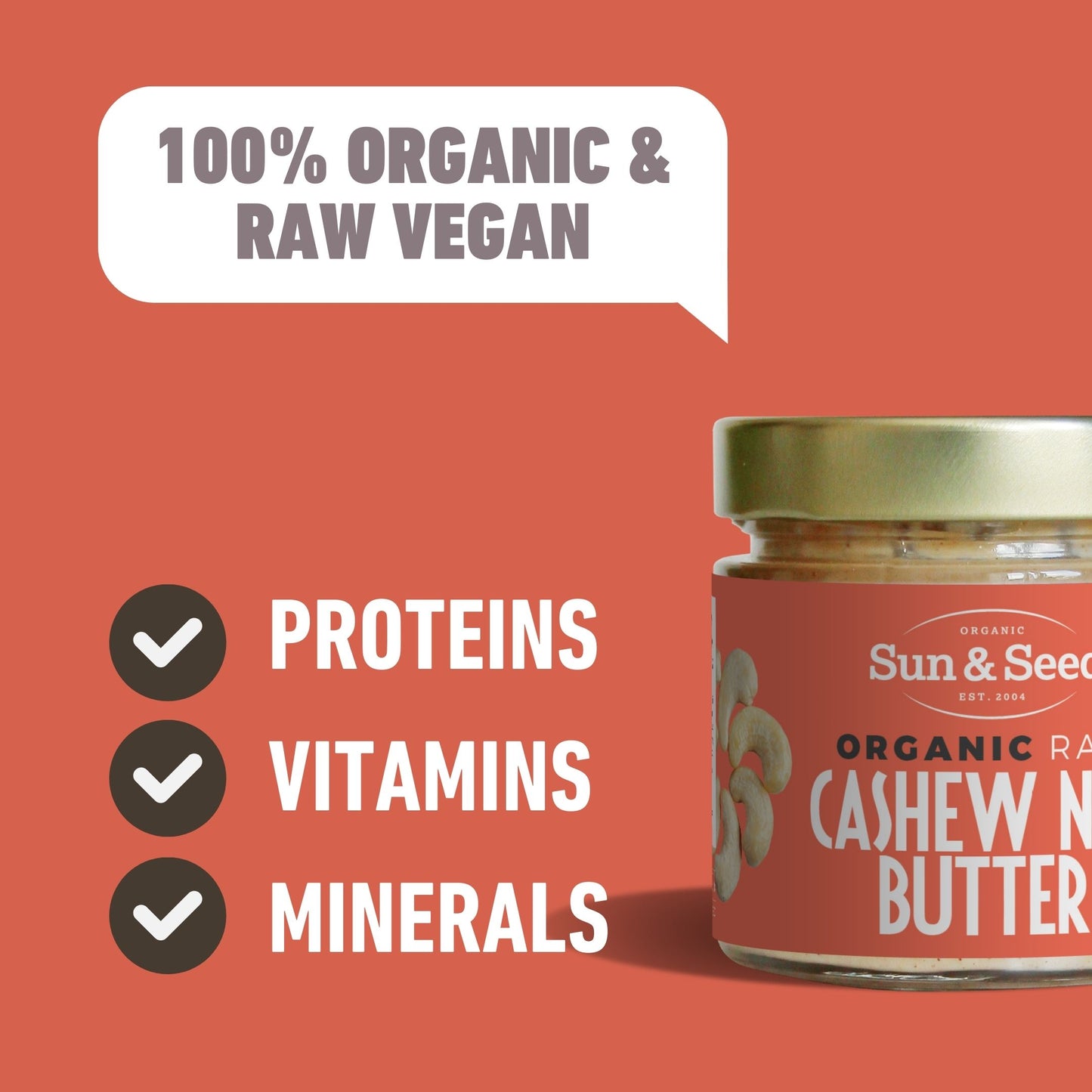 Organic Raw Cashew Nut Butter 200g