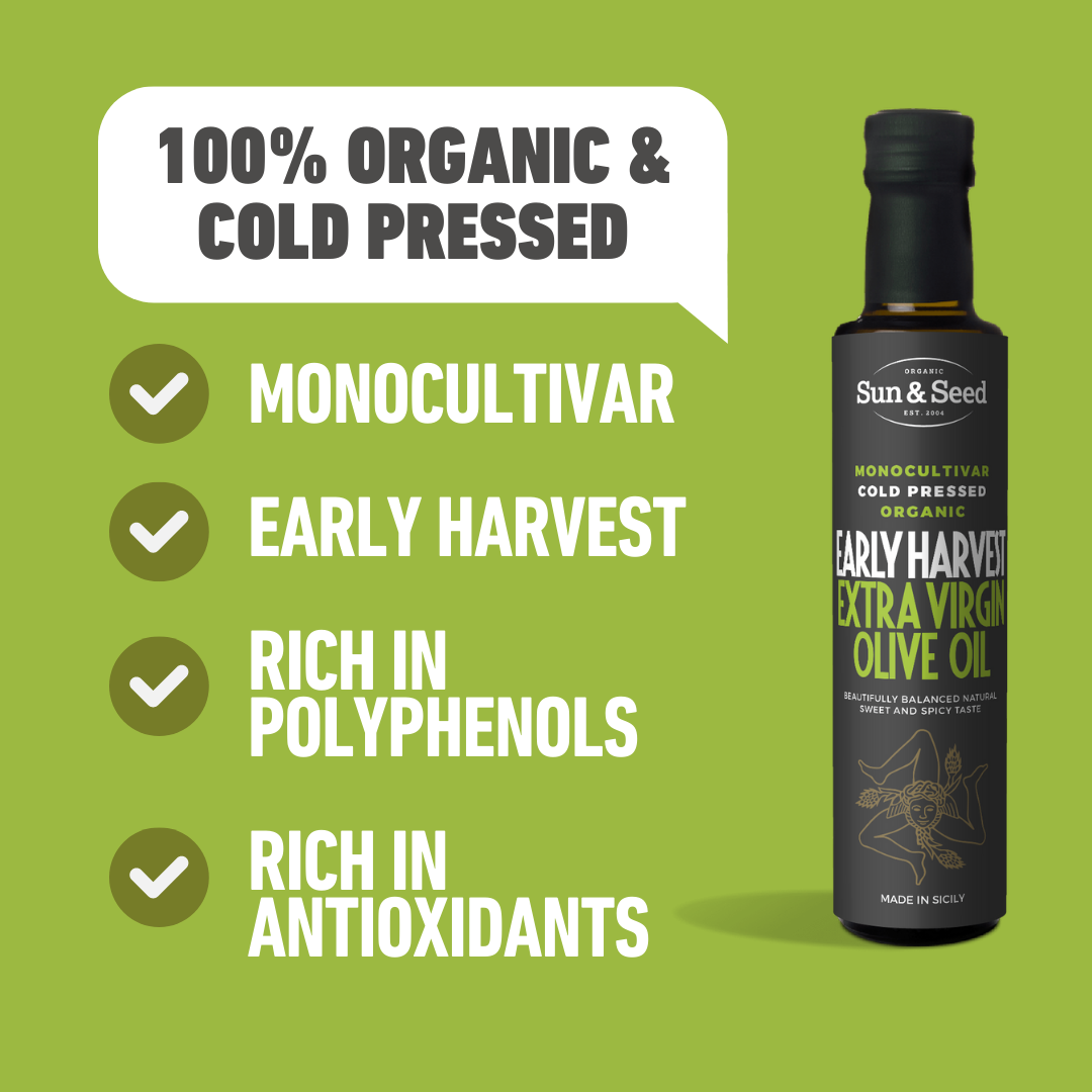 Premium Early Harvest Extra Virgin Olive Oil 500ml - Monocultivar Cold Pressed Organic