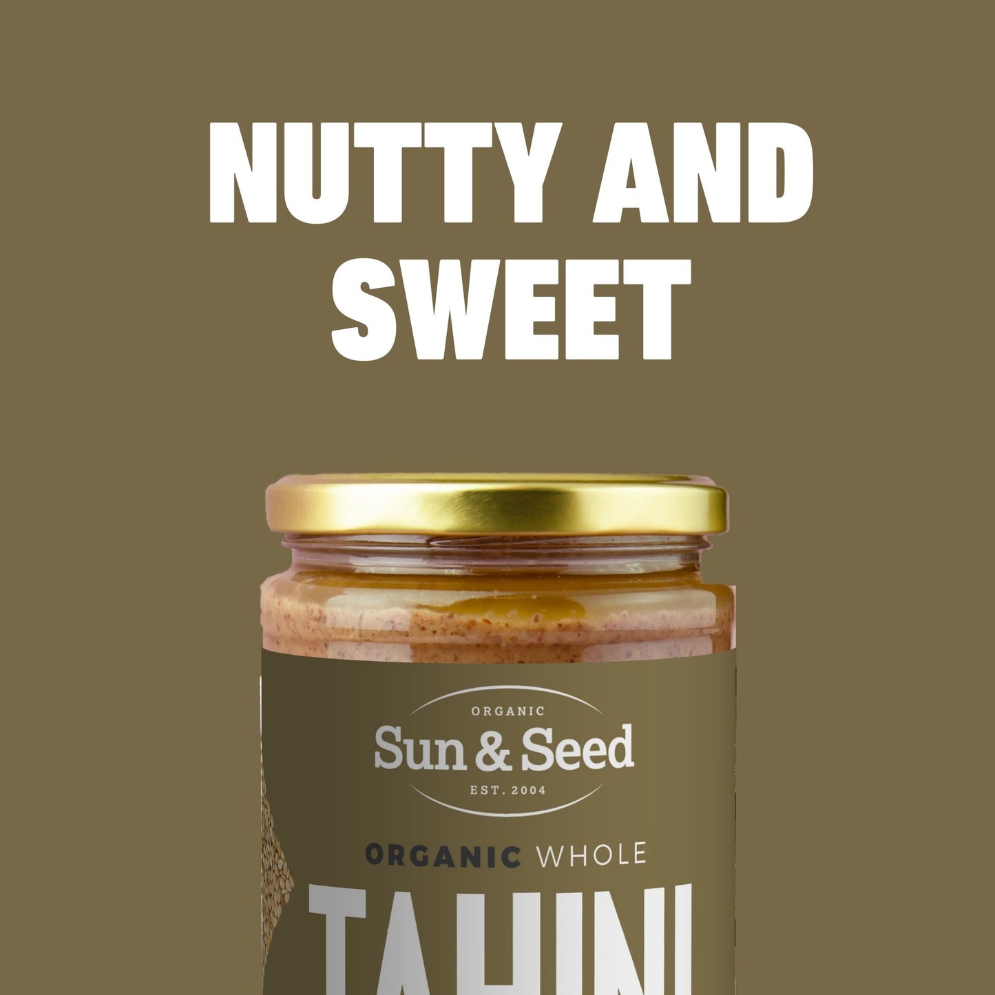 Organic Dark Roast Sesame Tahini 500g