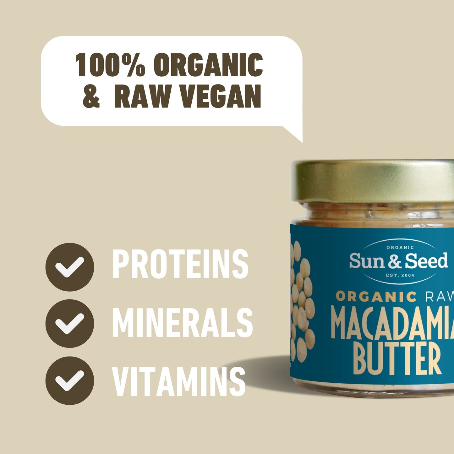 Organic Raw Macadamia Nut Butter 200g
