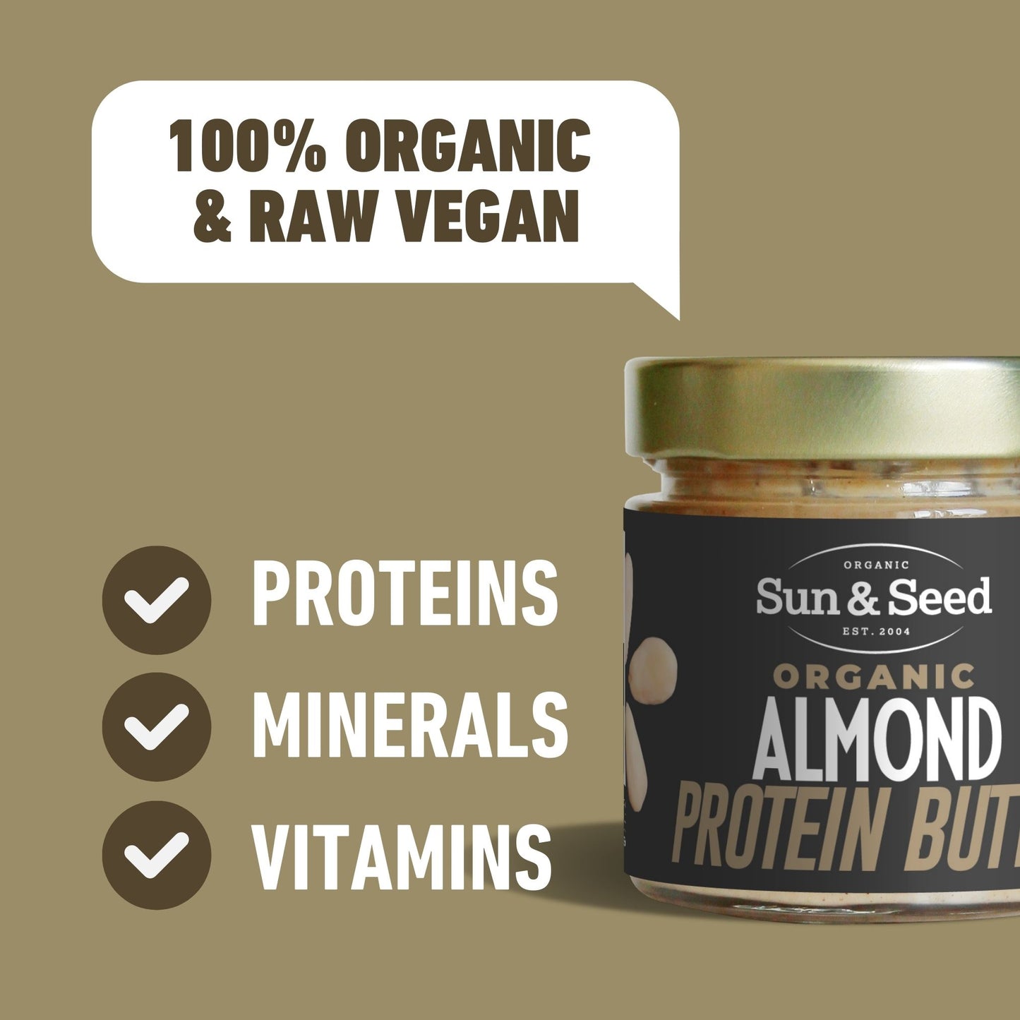 Organic Almond PROTEIN Butter 200g