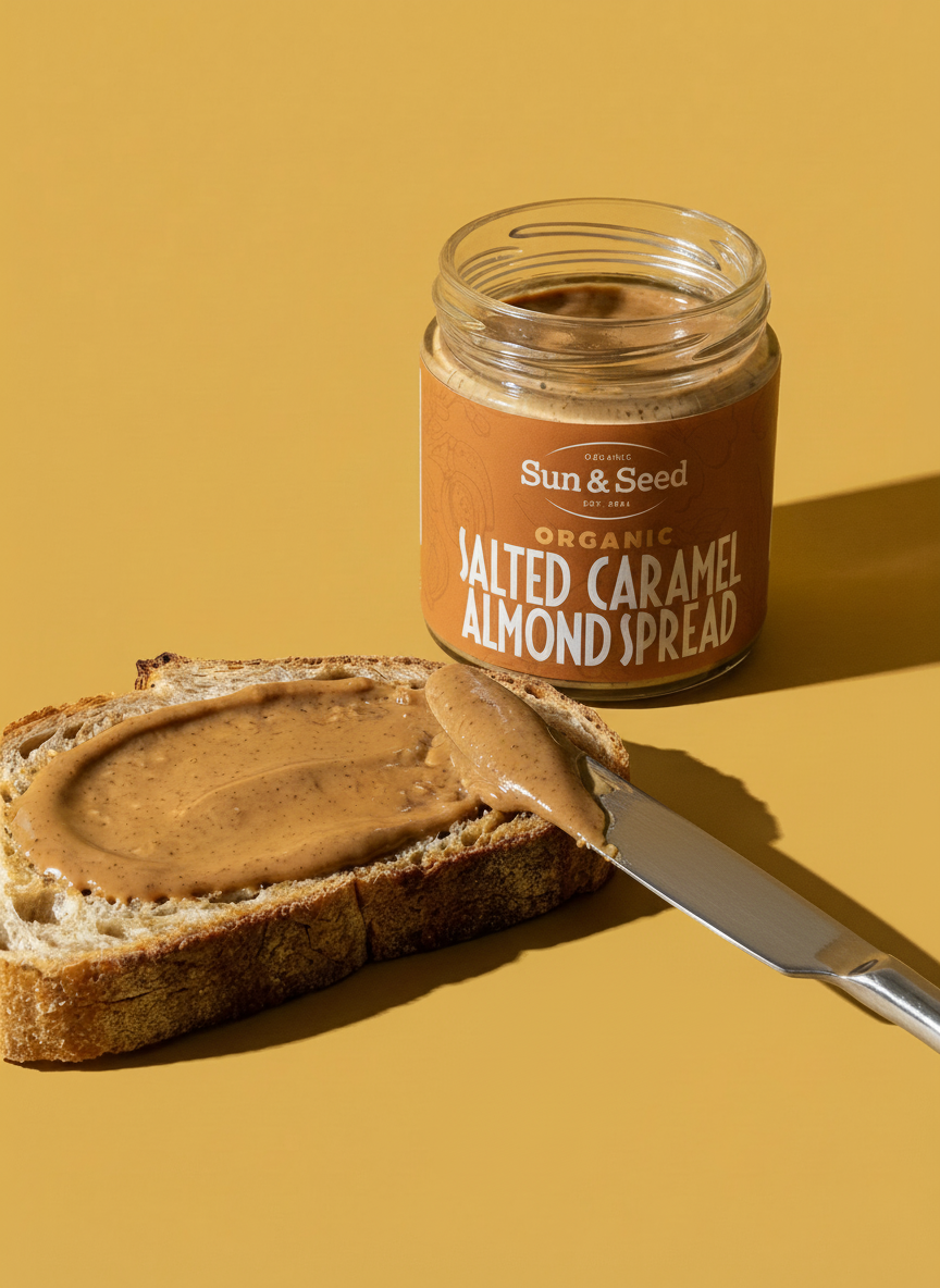 Organic Salted Caramel Almond Spread 200g LIMITED EDITION!