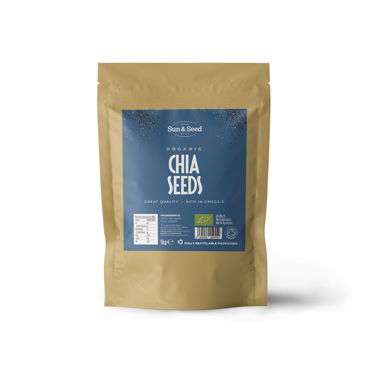 Organic Chia Seeds 1kg