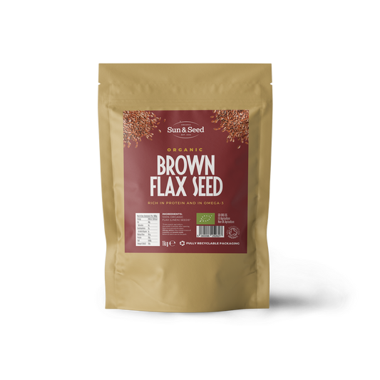 Organic Raw Brown Flax Seeds 1kg