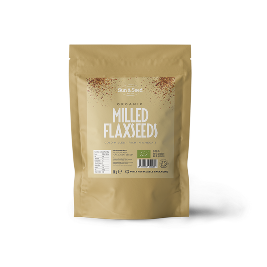 Organic Raw Milled Flax Seeds 1kg