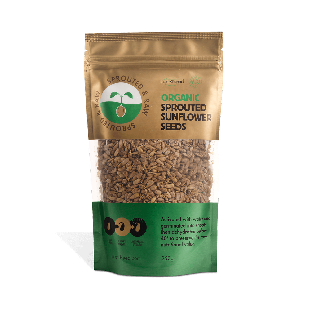 Sprouted & Raw Organic Sunflower Seeds 250g