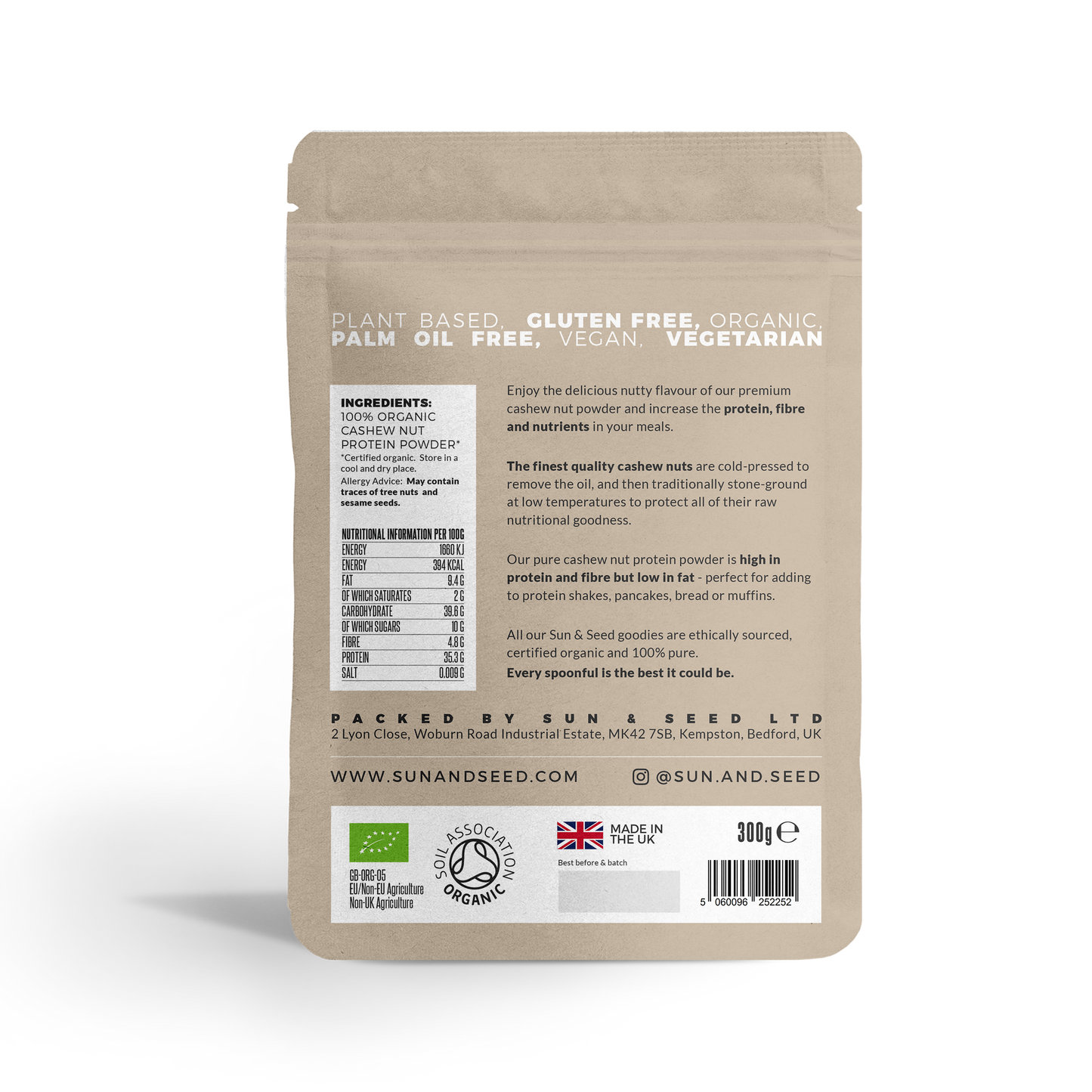 Organic Cashew Nut Protein Powder 300g