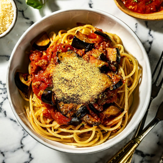 Norma Spaghetti Pasta with Hemp*esan