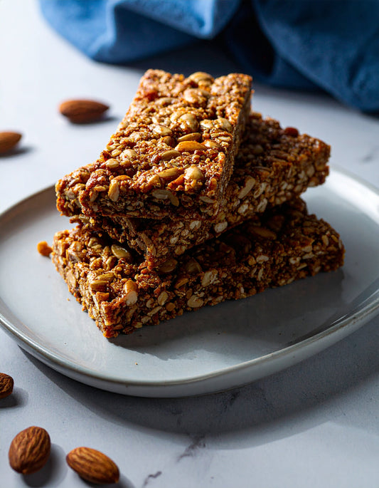 Almond Butter & Sprouted Oats Protein Bars