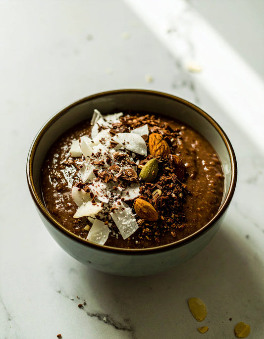 Chocolate Coconut Sprouted Buckwheat Porridge