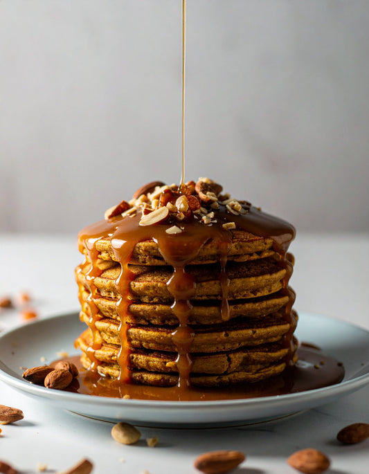 Pumpkin Spice Almond Pancakes