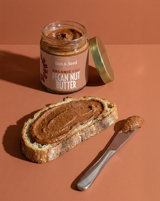 Raw Pecan Butter: Sweet, Creamy and Slightly Textured
