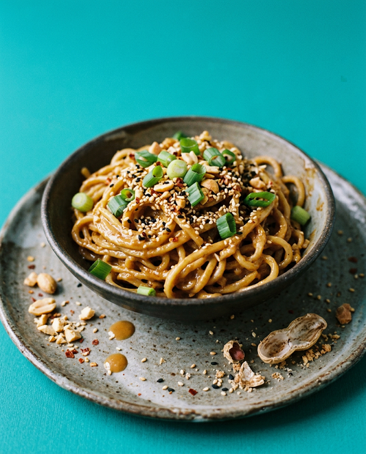 Peanut Butter Noodles with Lime and Chilli