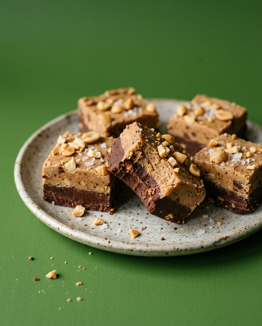 2-Ingredient Peanut Butter Chocolate Fudge