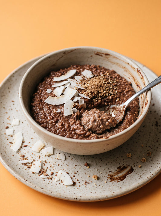 Chocolate Coconut Sprouted Buckwheat Porridge