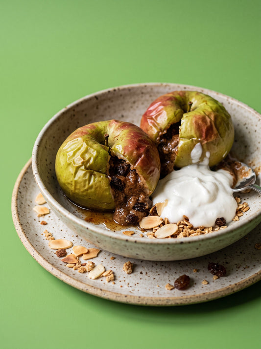 Gingerbread Almond Baked Apples