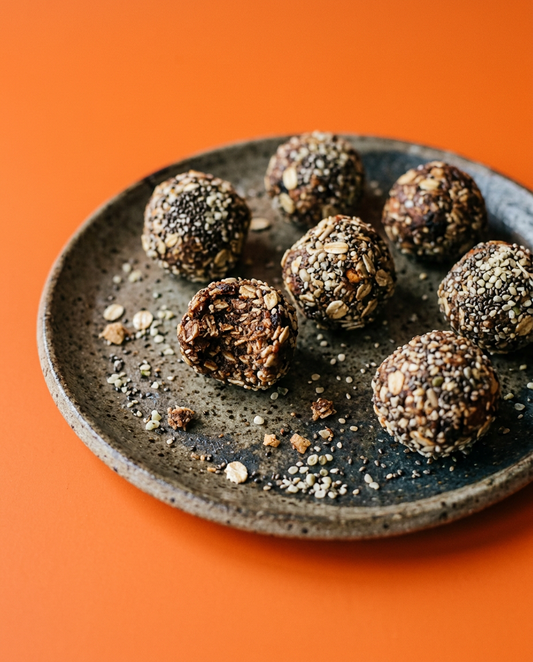 Chia Seed and Hemp Seed Energy Bites with Sprouted Oats