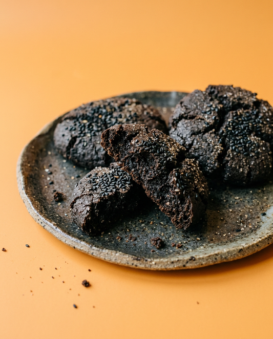 Black Sesame Tahini Cookies