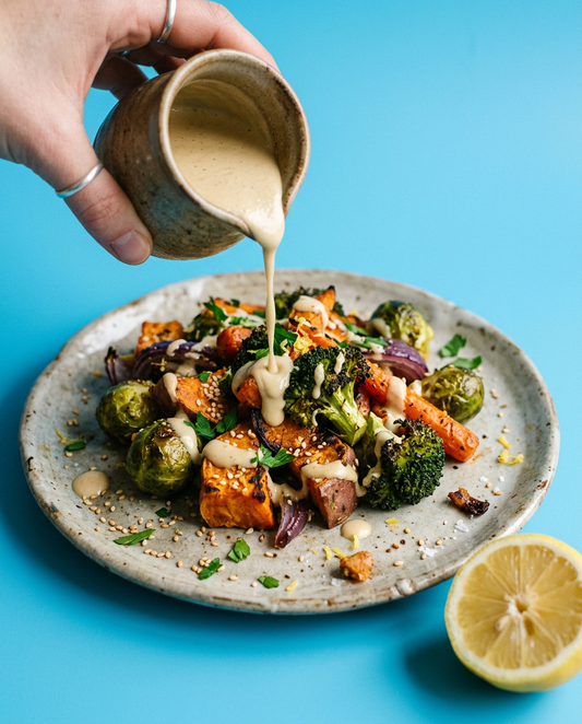Lemon Tahini Dressing, Two Ways