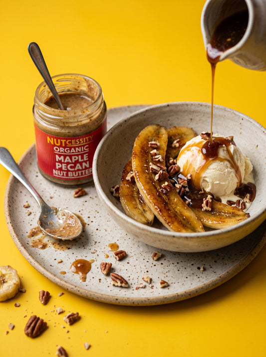 Warm Maple Pecan Sauce with Pan-Fried Bananas