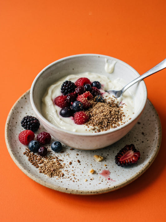 Milled Flax and Berry Breakfast Bowl