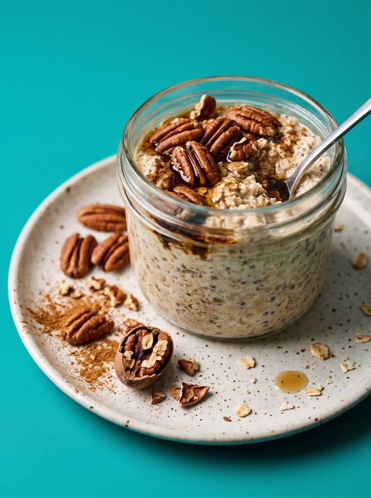 Pecan Pie-Inspired Overnight Oats