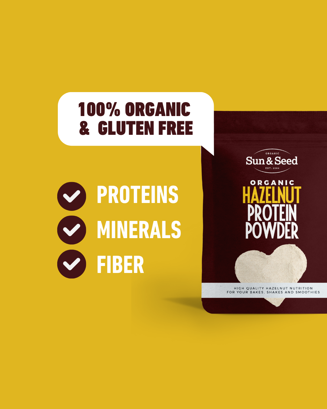 Organic Hazelnut Protein Powder 300g