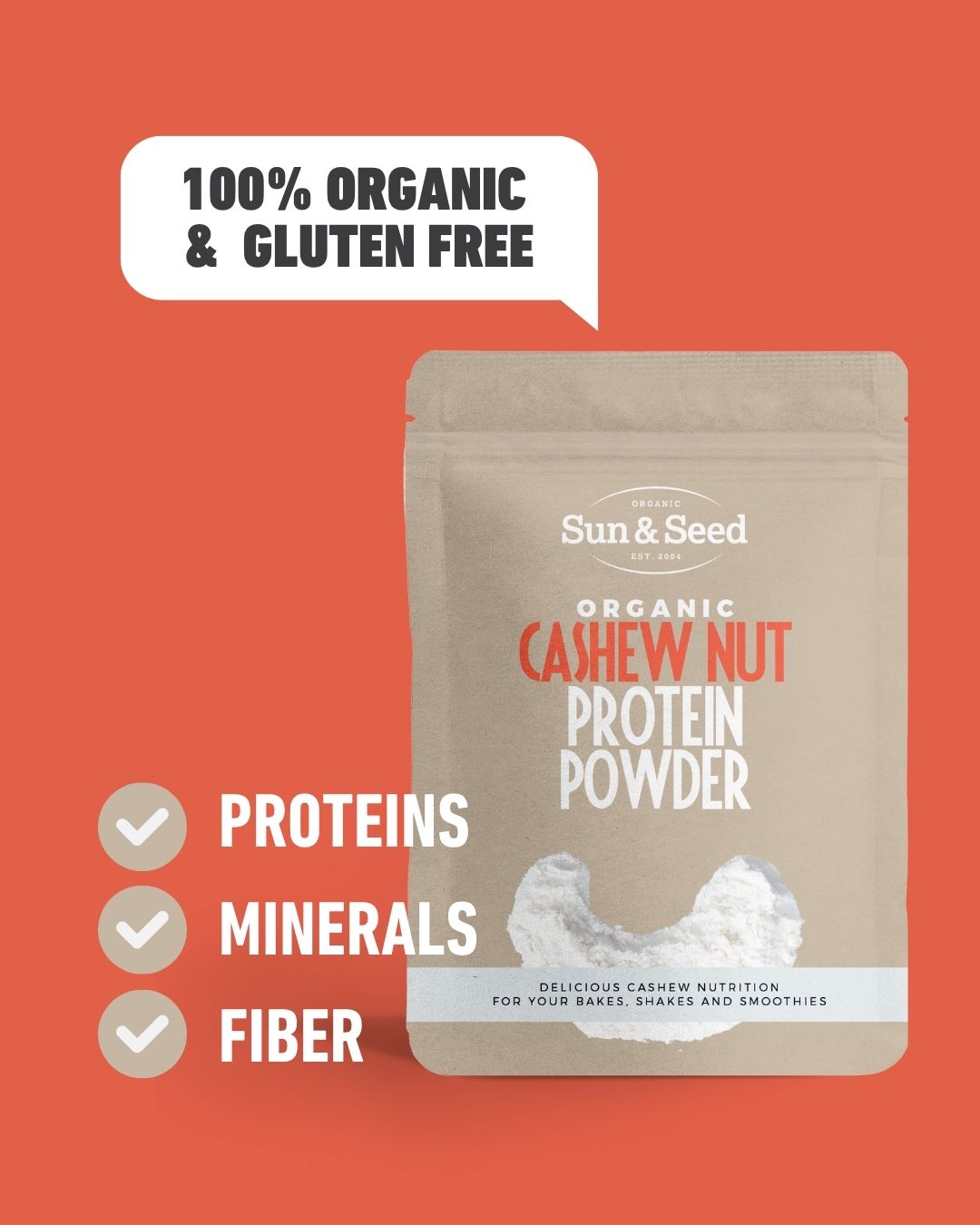 Organic Cashew Nut Protein Powder 300g