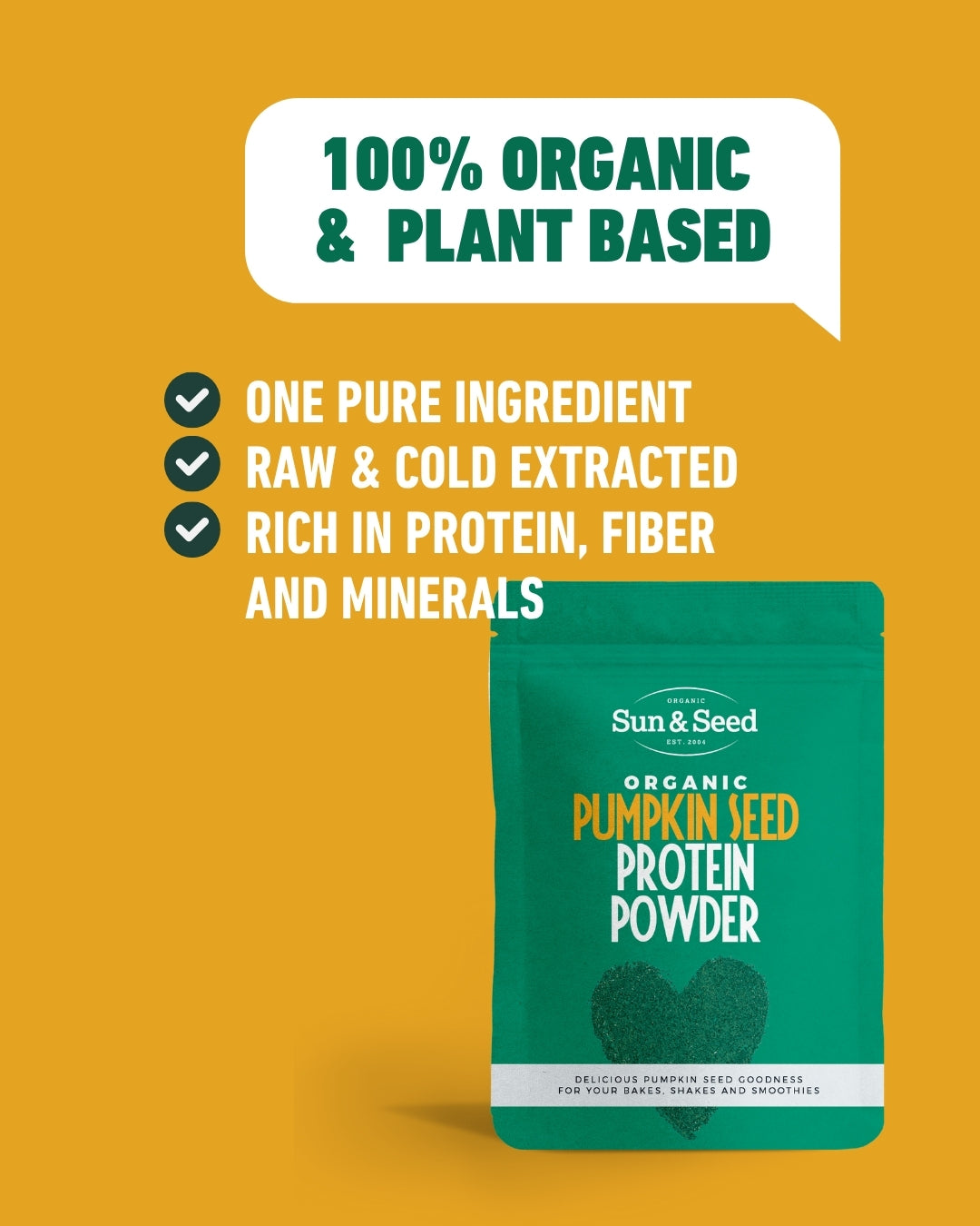 Organic Pumpkin Seed Protein Powder 300g