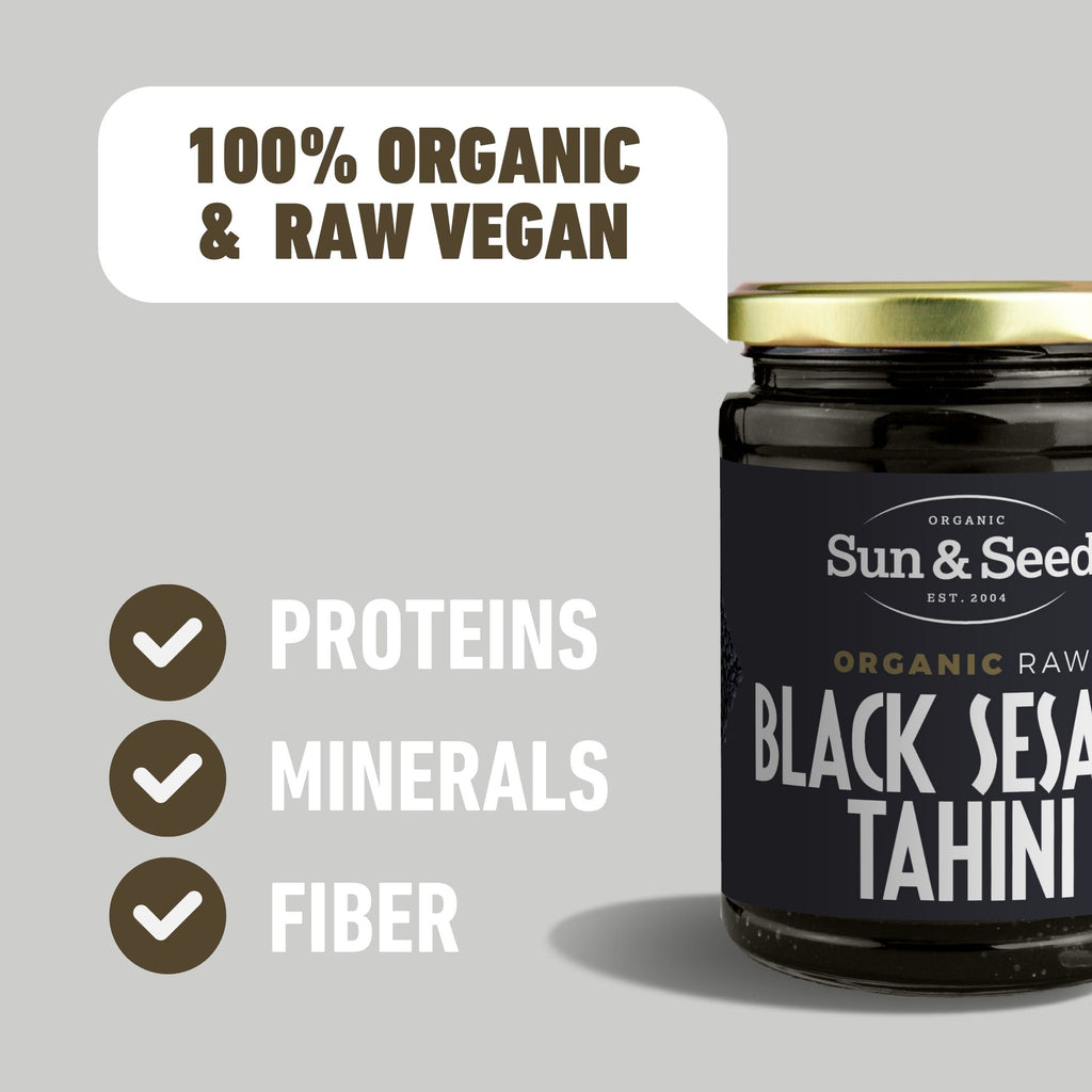 Organic Raw Black Sesame Tahini 500g