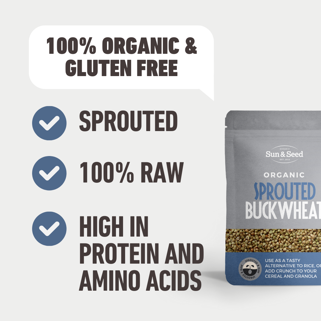 Sprouted & Raw Organic Buckwheat 250g