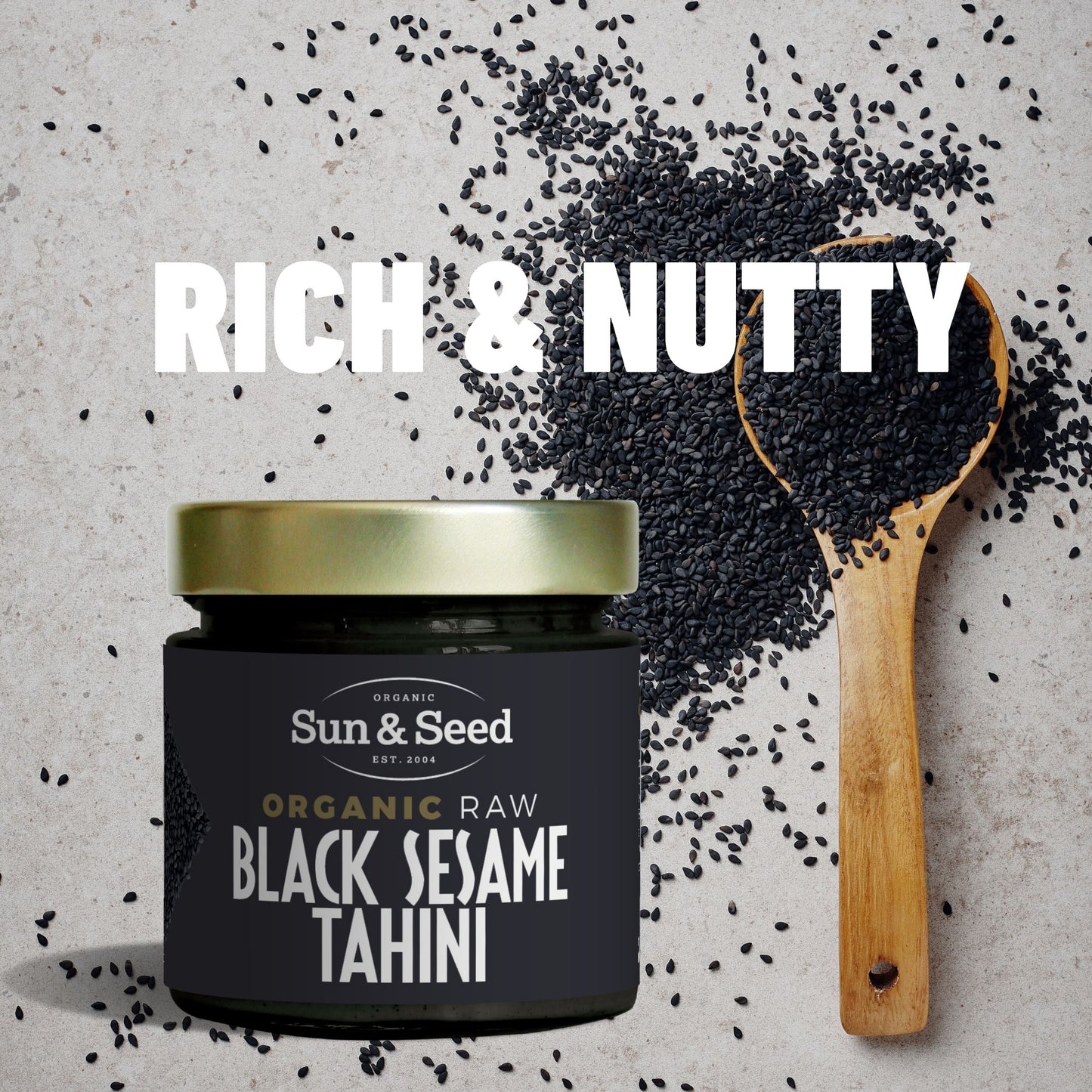 Organic Raw Black Sesame Tahini 200g