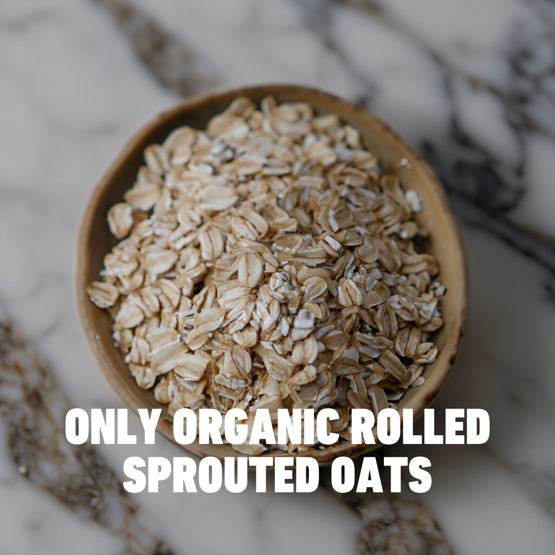 Sprouted & Raw Organic Rolled Naked Oats 250g