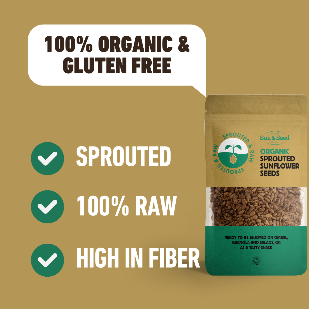 Sprouted & Raw Organic Sunflower Seeds 250g