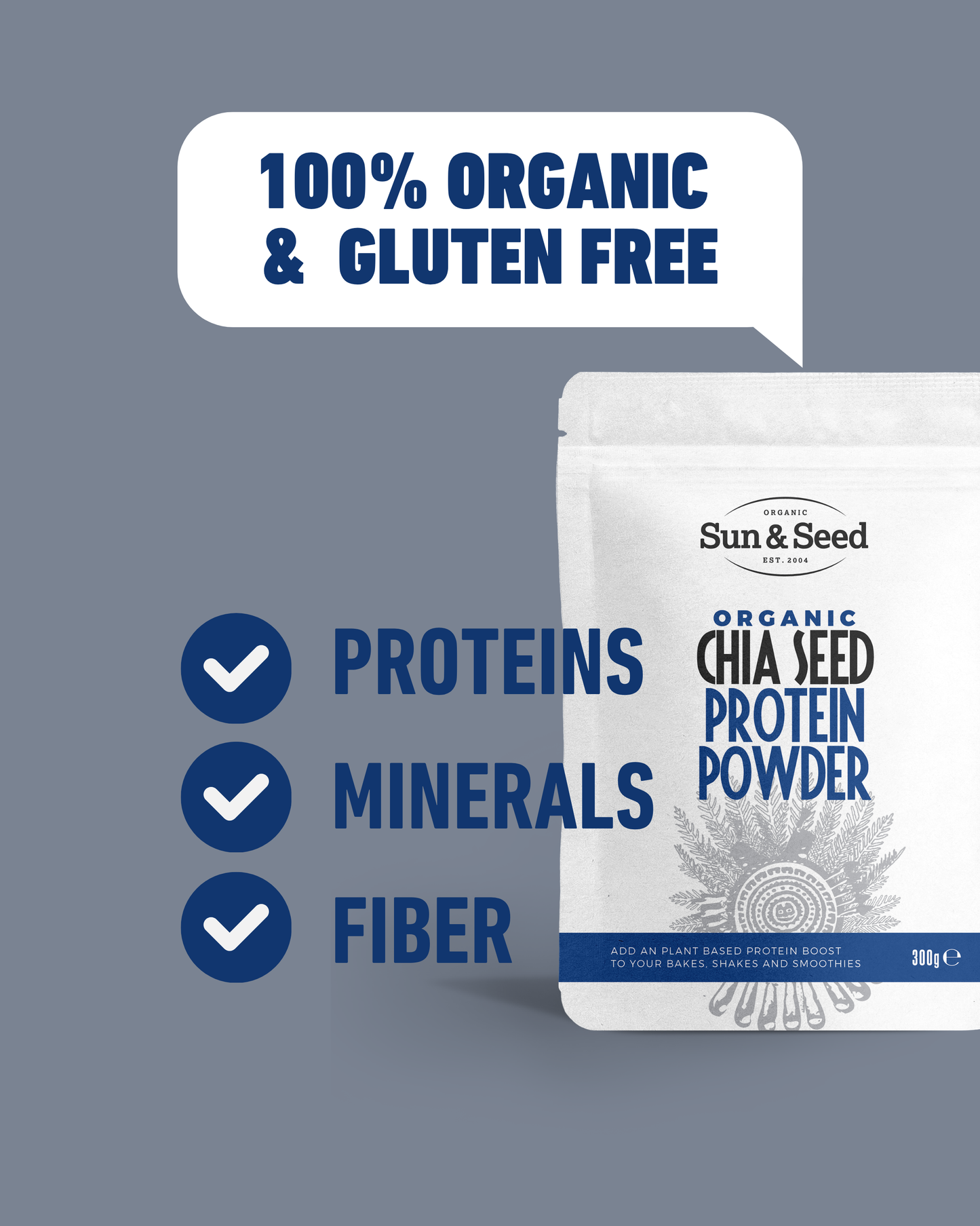 Organic Chia Seed Protein Powder 300g