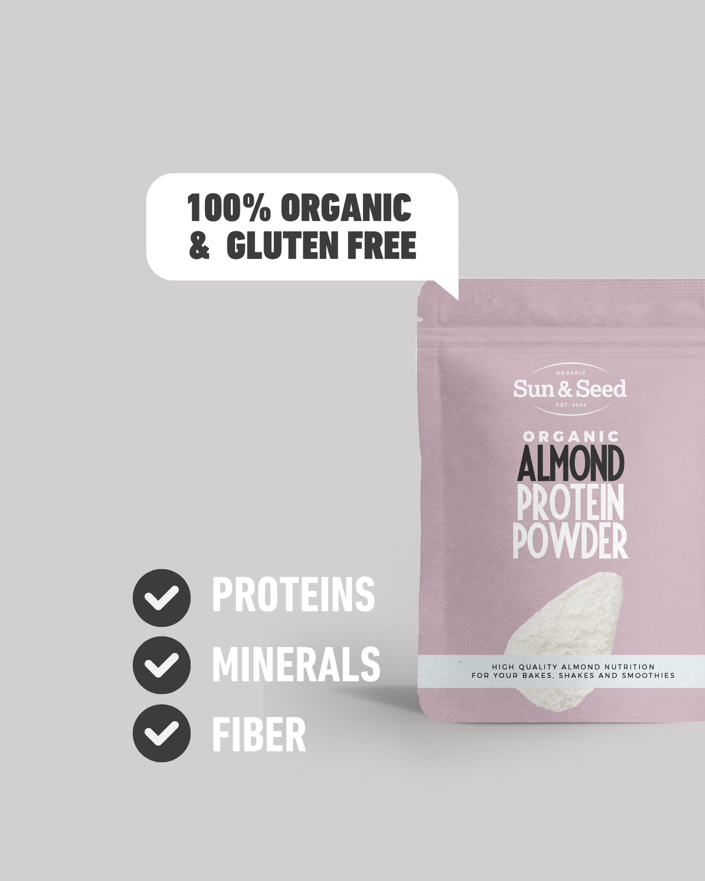 Organic Premium Almond Protein Powder 300g