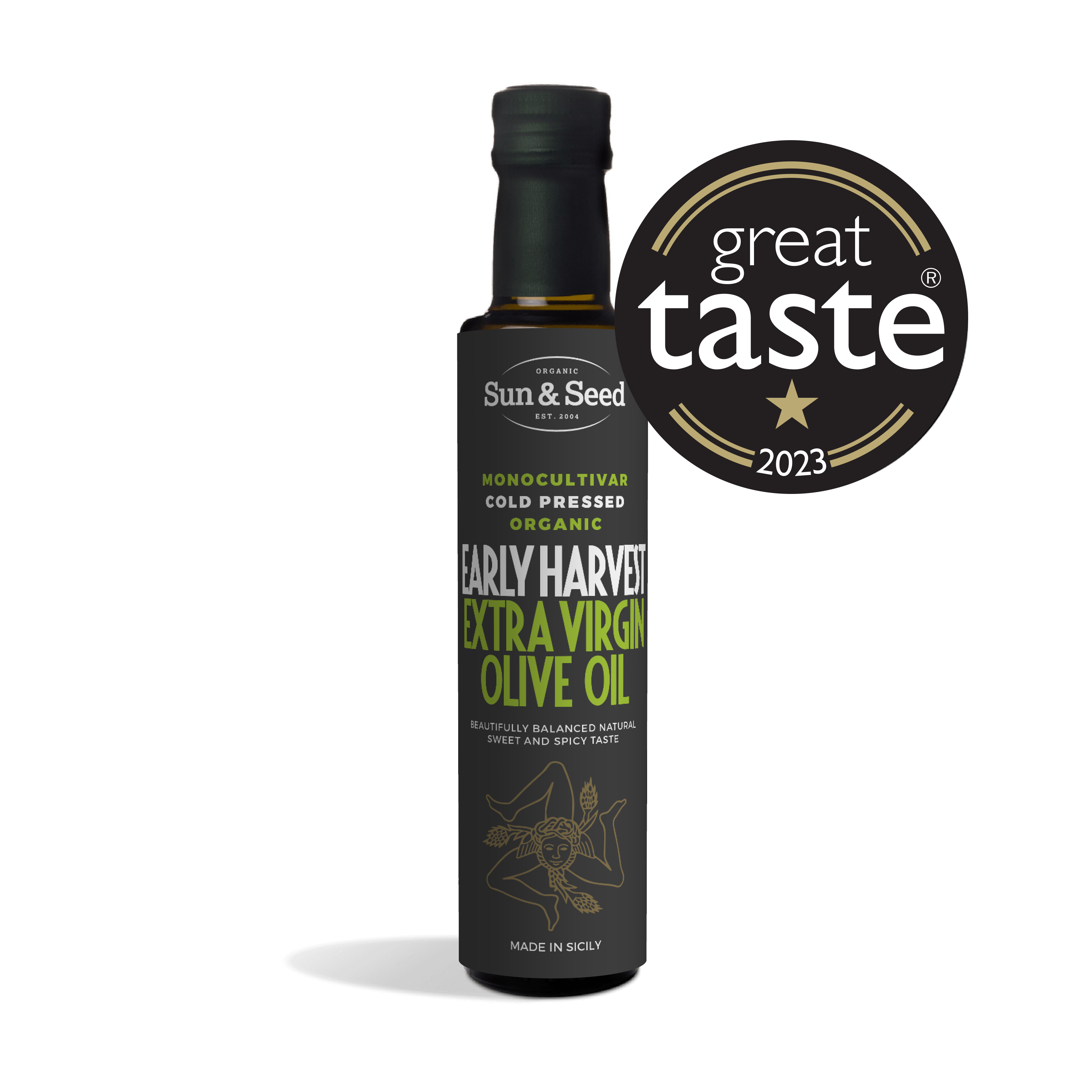 Premium Unfiltered Early Harvest Extra Virgin Olive Oil 500ml  - Monocultivar Cold Pressed Organic