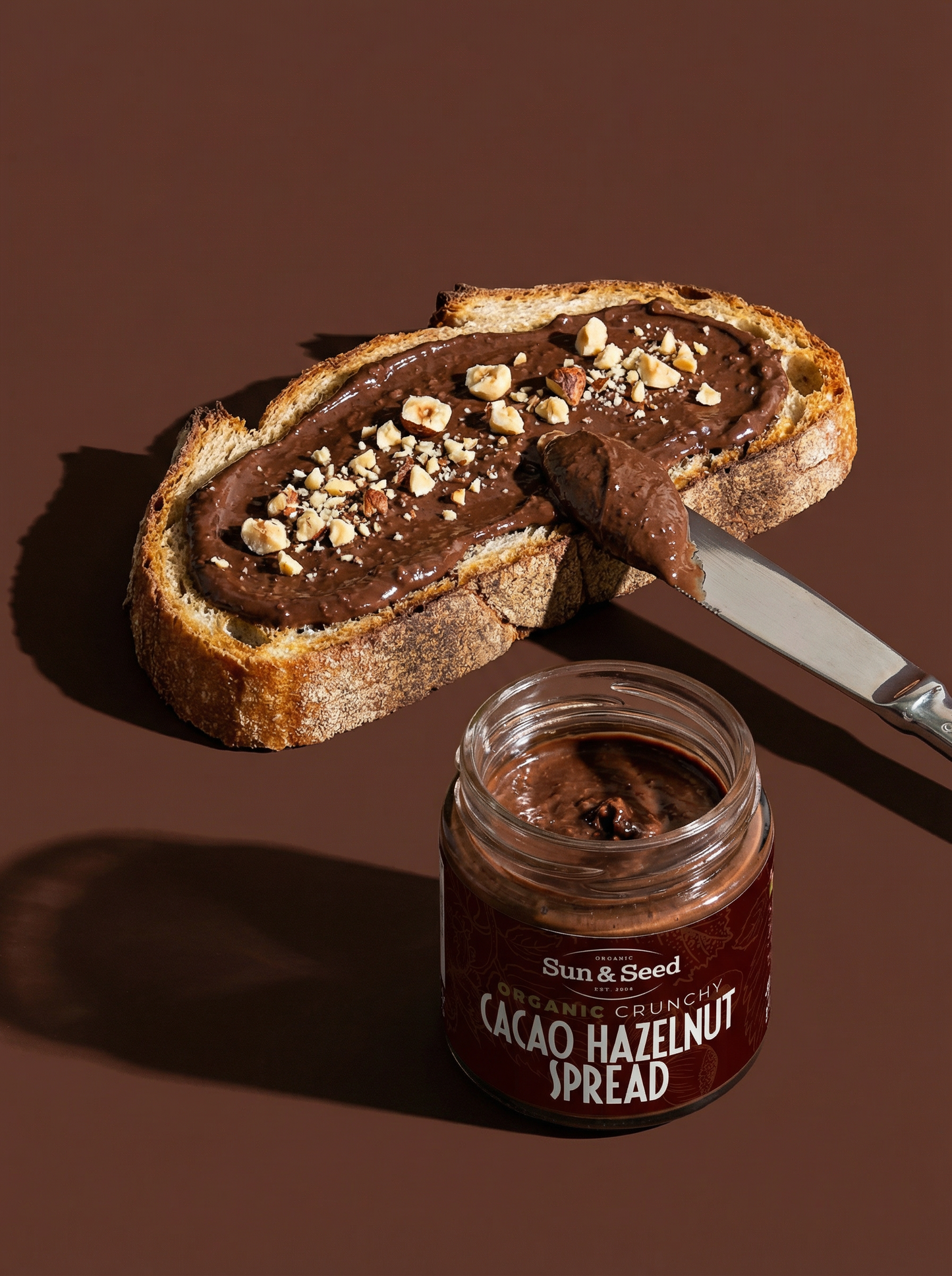 Organic Crunchy Cacao & Hazelnut Spread 200gr