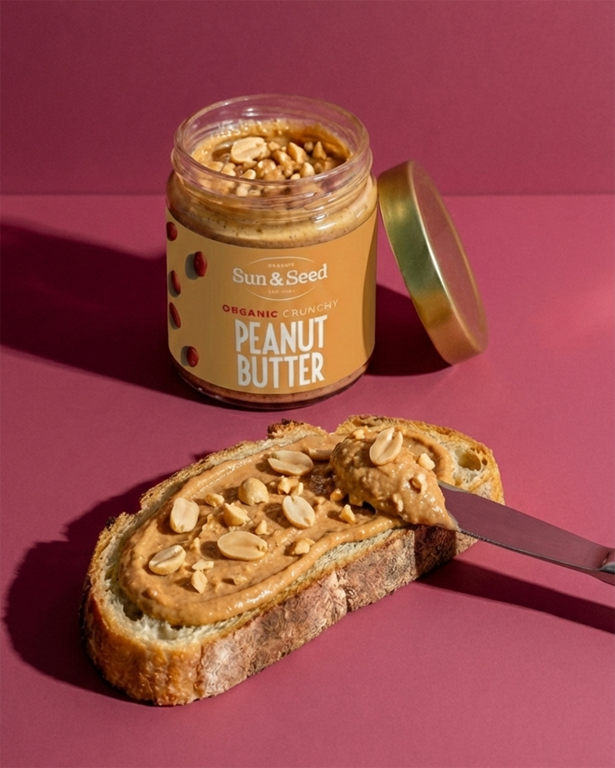 Organic Crunchy Peanut Butter 500g