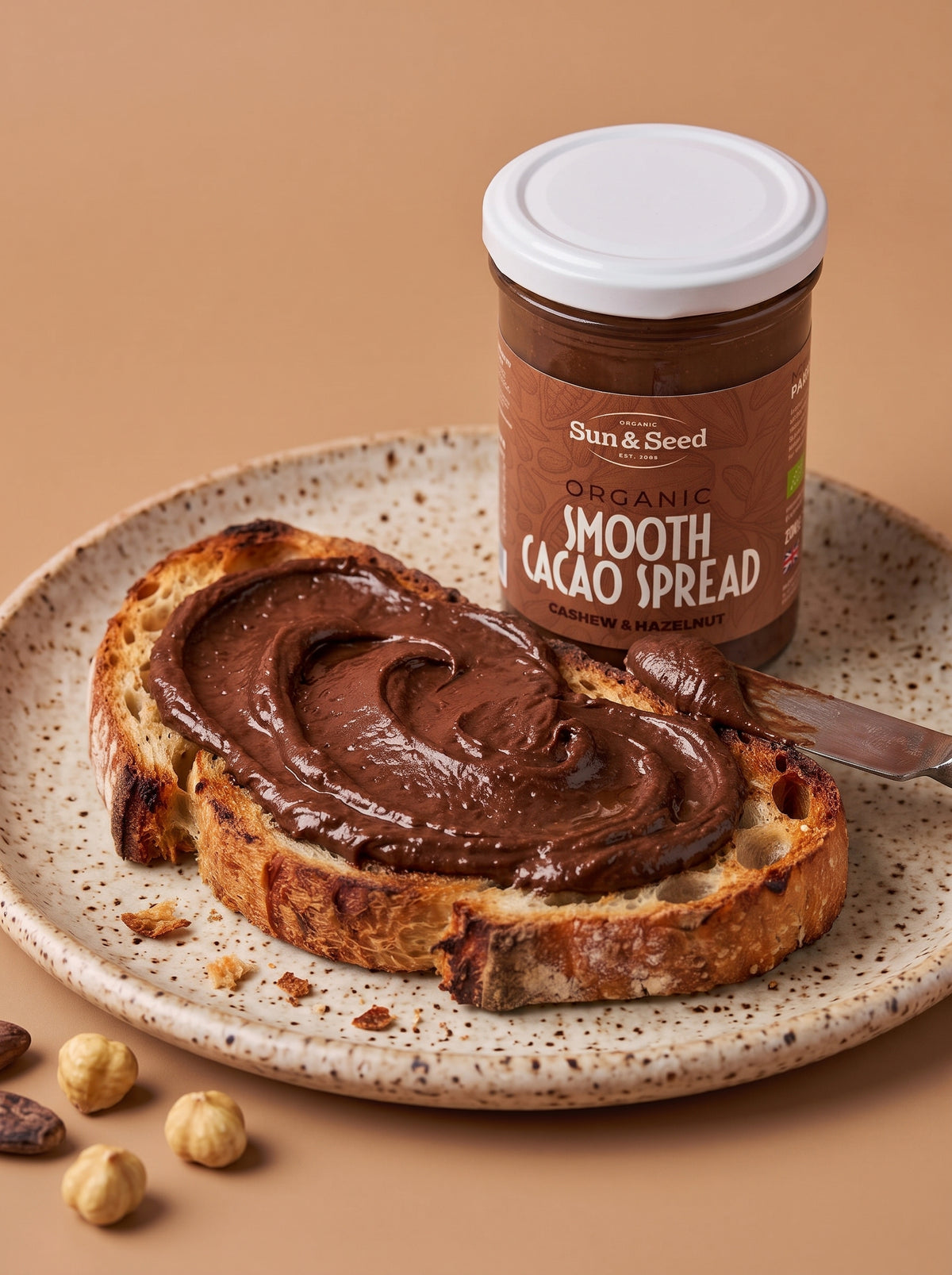 Organic Smooth Cacao Spread with Cashew & Hazelnut 250g