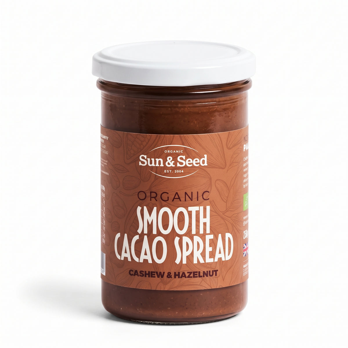 Organic Smooth Cacao Spread with Cashew & Hazelnut 250g