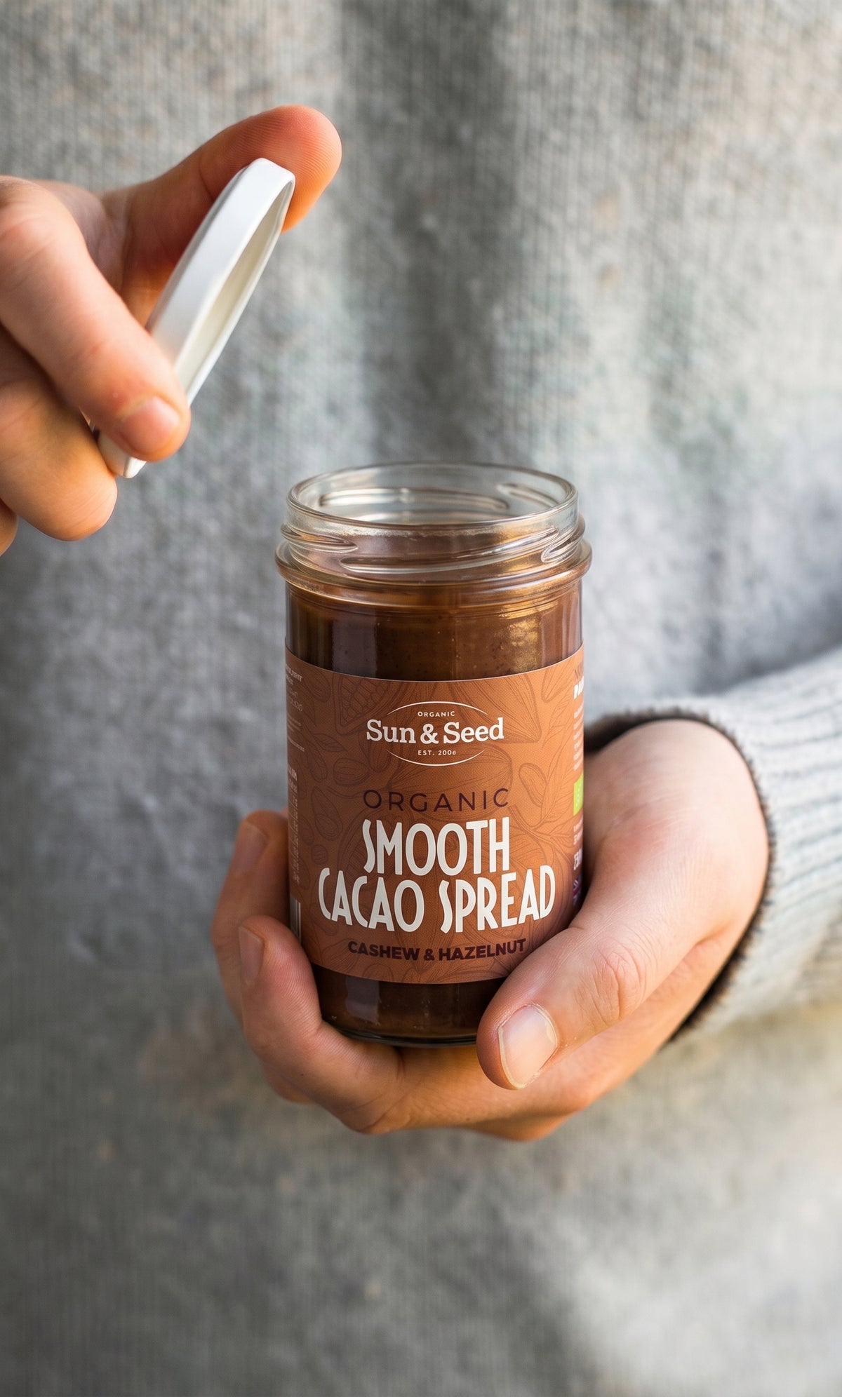 Organic Smooth Cacao Spread with Cashew & Hazelnut 250g