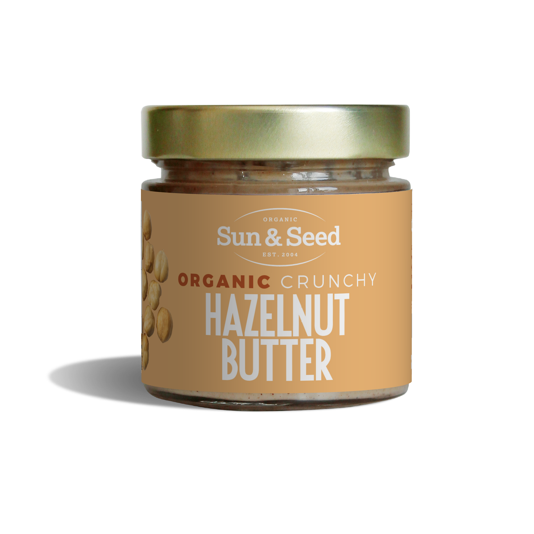 Organic Toasted Crunchy Hazelnut Butter 200gr – Sun & Seed