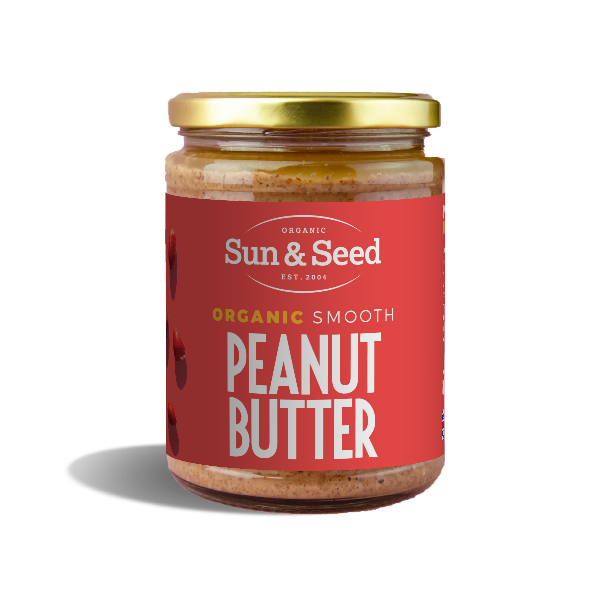 Organic Smooth Peanut Butter 500g – Sun & Seed