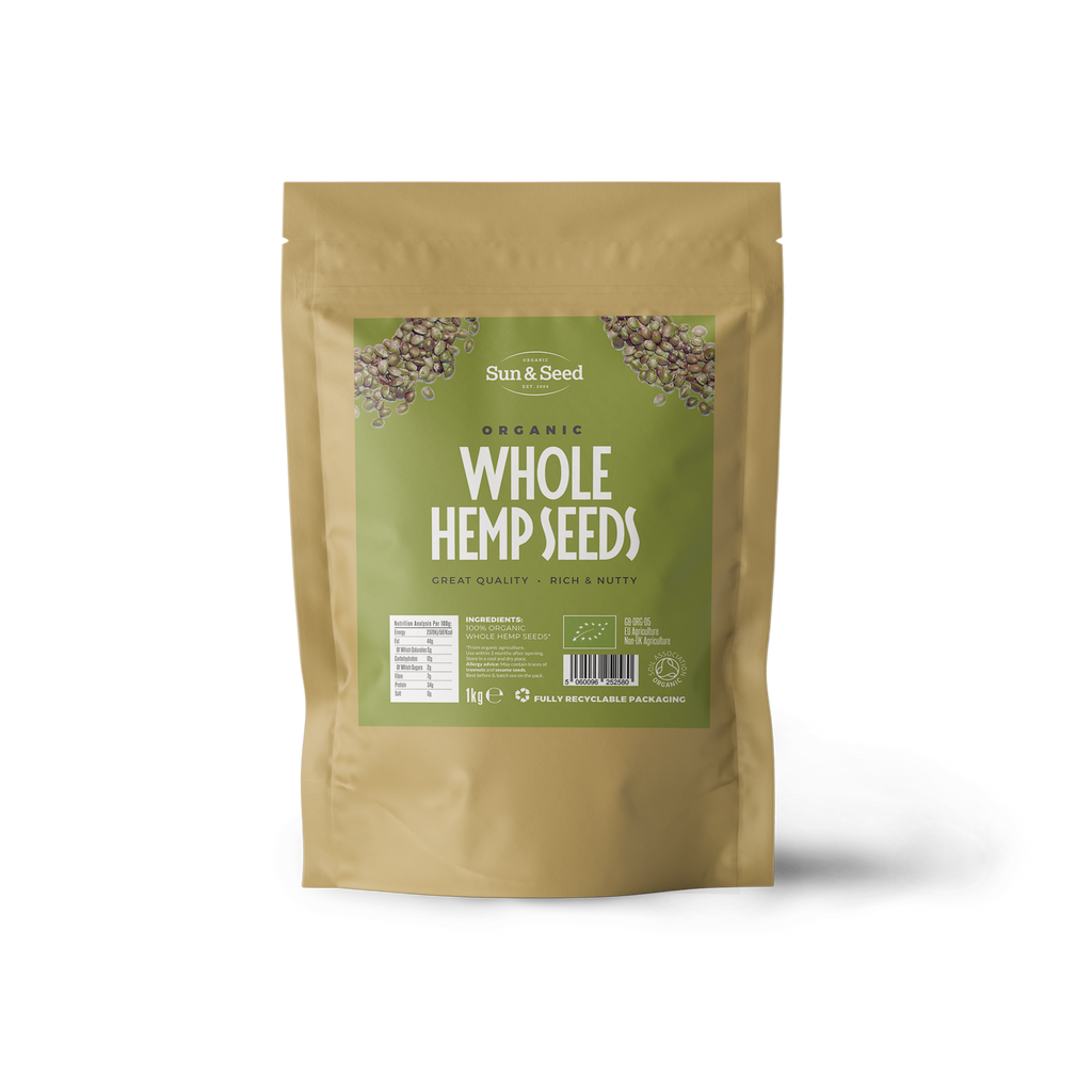Organic Whole Hemp Seeds 1kg