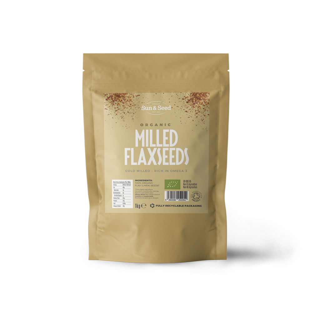 Organic Raw Milled Flax Seeds 1kg