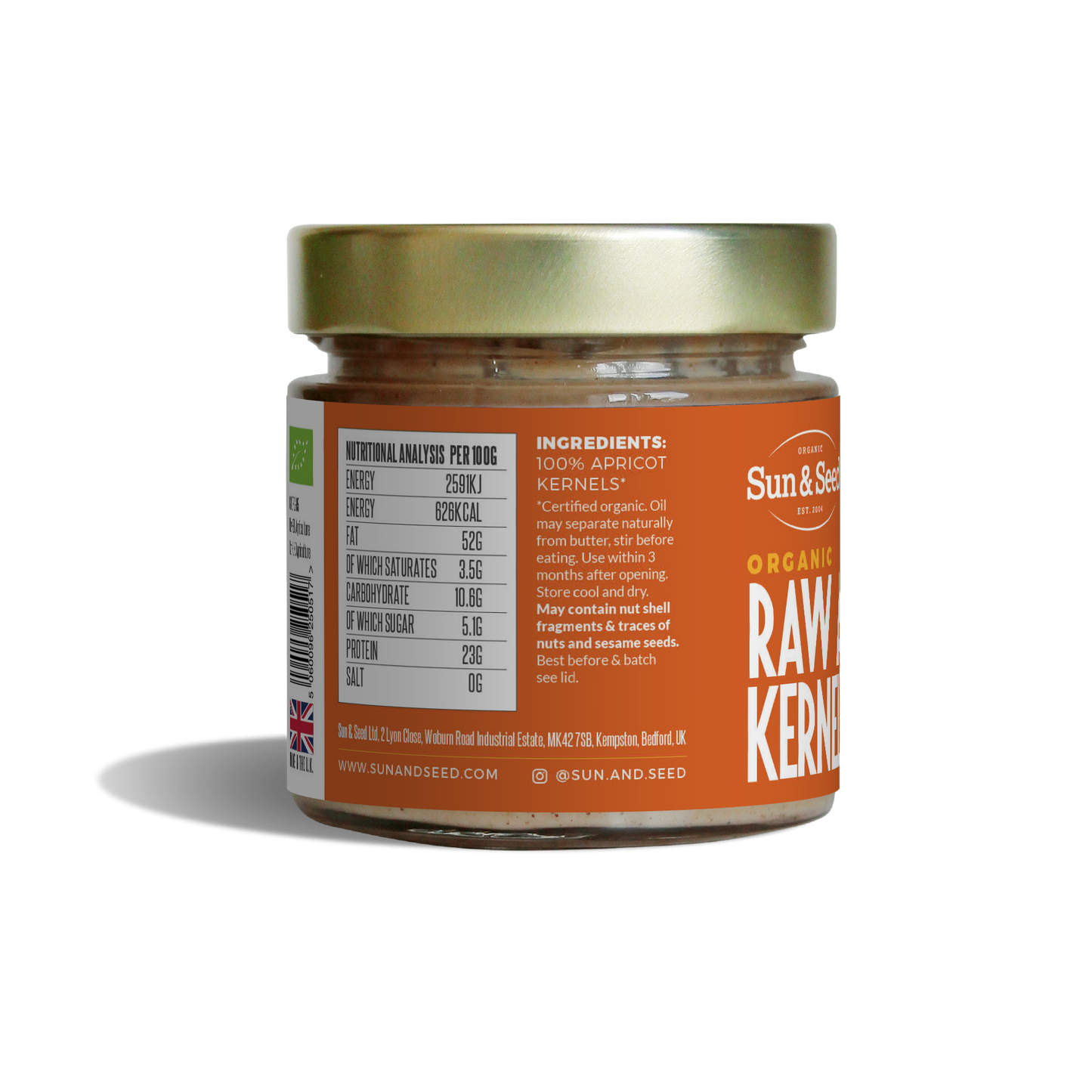 Organic Raw Apricot Kernel Butter 200g